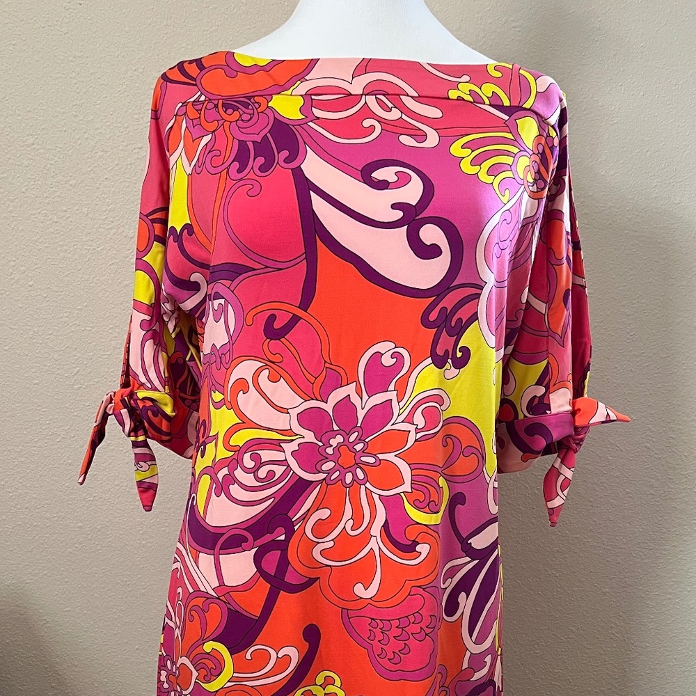 Trina Turk Mini Dress Cold Shoulder Size Small